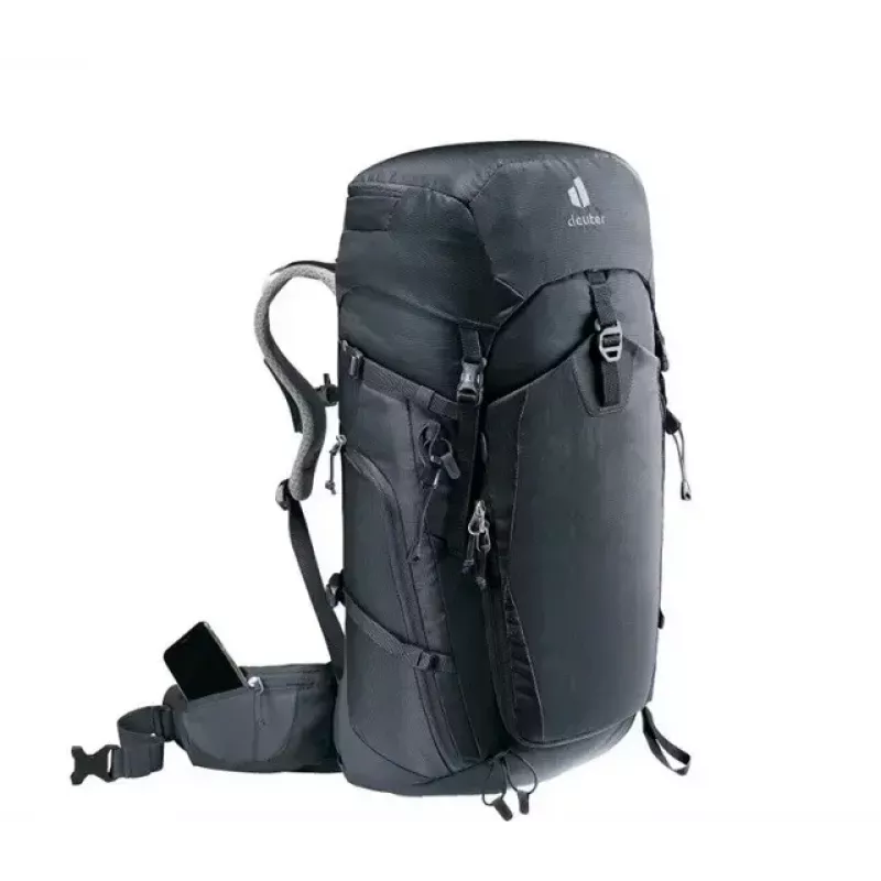 Rucksack DEUTER Trail PRO 34 SL — Damen-Trekkingrucksack 34 L, leicht, robust, Schwarz