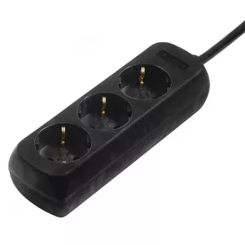 Hama 00108841 Überspannungsschutz Schwarz 3 AC-Steckdose(n) 230 V 3 m