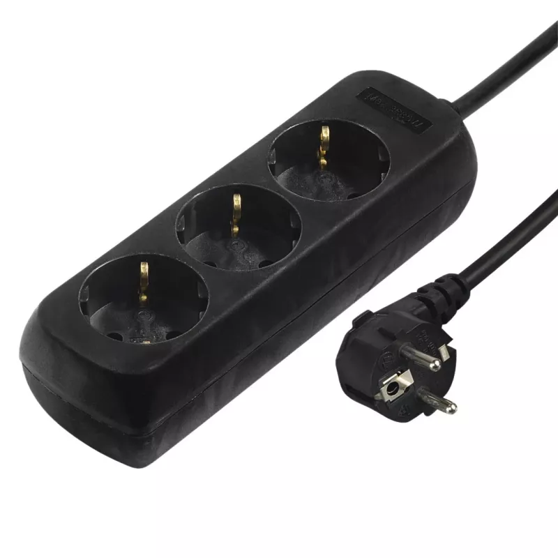 Hama 00108841 Überspannungsschutz Schwarz 3 AC-Steckdose(n) 230 V 3 m
