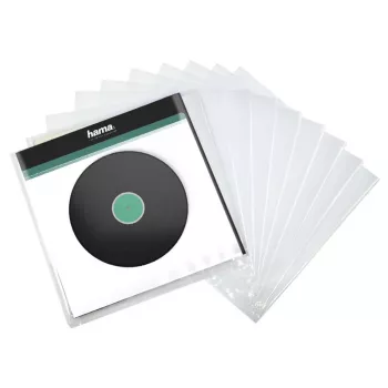 Hama 00181430 Aufbewahrungstasche für Speichermedien Mikrorillen-Schallplattenhülle Transparent