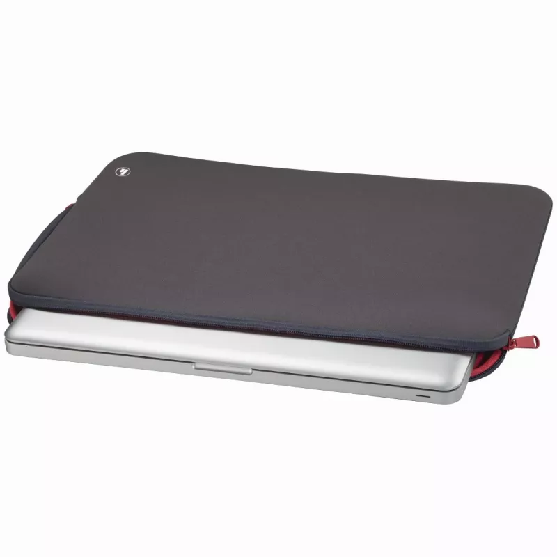 Hama Neopren 39,6 cm (15,6 Zoll) Sleeve-Tasche Grau, Rot
