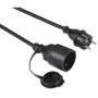 Hama Outdoor power extension 5 m 1 AC outlet(s) Schwarz