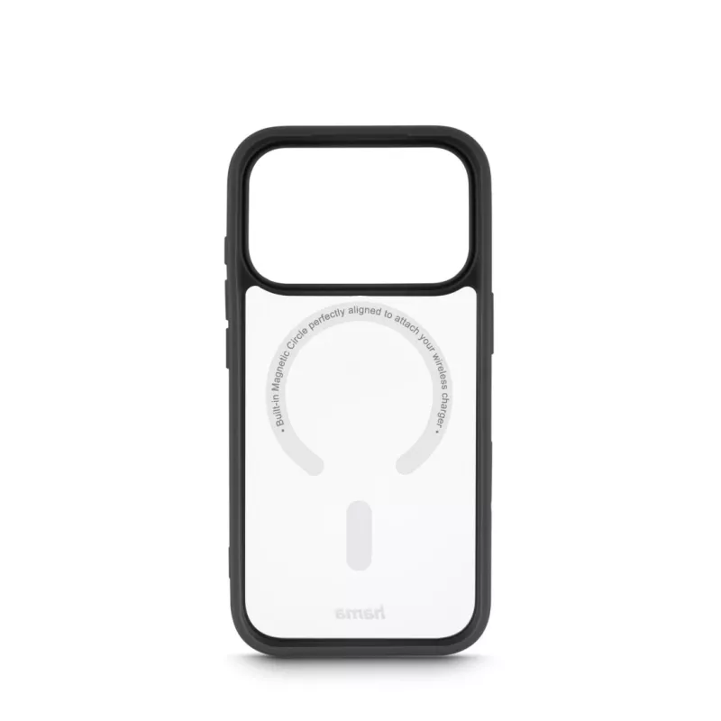 Hama Frame Protect Handyhülle 16 cm (6,3 Zoll) Cover Transparent, Schwarz