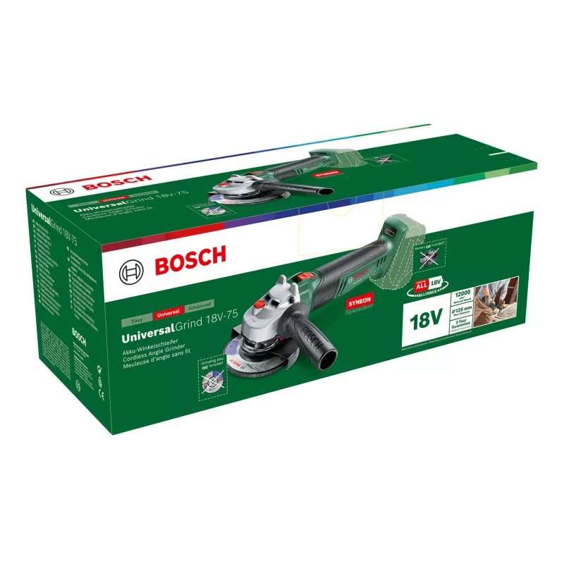 Bosch Universal Grind 18V-75 Winkelschleifer 11,5 cm 12000 U/min 1,7 kg