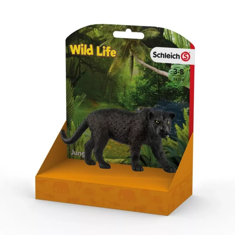 schleich WILD LIFE Schwarzer Panther, 3 Jahr(e), Dschungel, Wildtiere / Abenteuerspielzeug, Mehrfarbig, Kunststoff