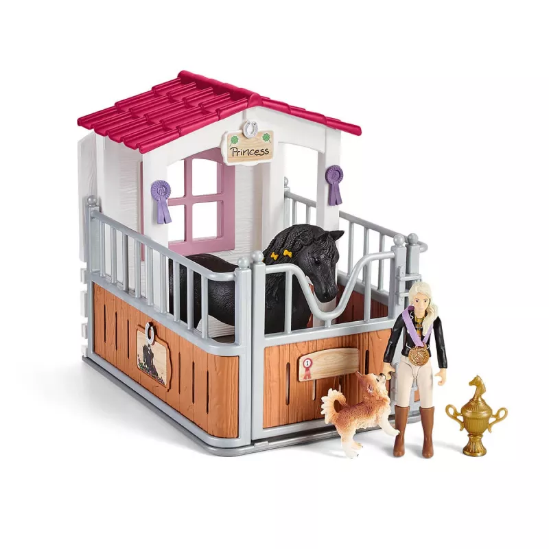 schleich HORSE CLUB Pferdebox mit Tori & Princess, Pferdestall, Pferde, 5 Jahr(e), Mehrfarbig, Kunststoff