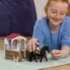 schleich HORSE CLUB Pferdebox mit Tori & Princess, Pferdestall, Pferde, 5 Jahr(e), Mehrfarbig, Kunststoff