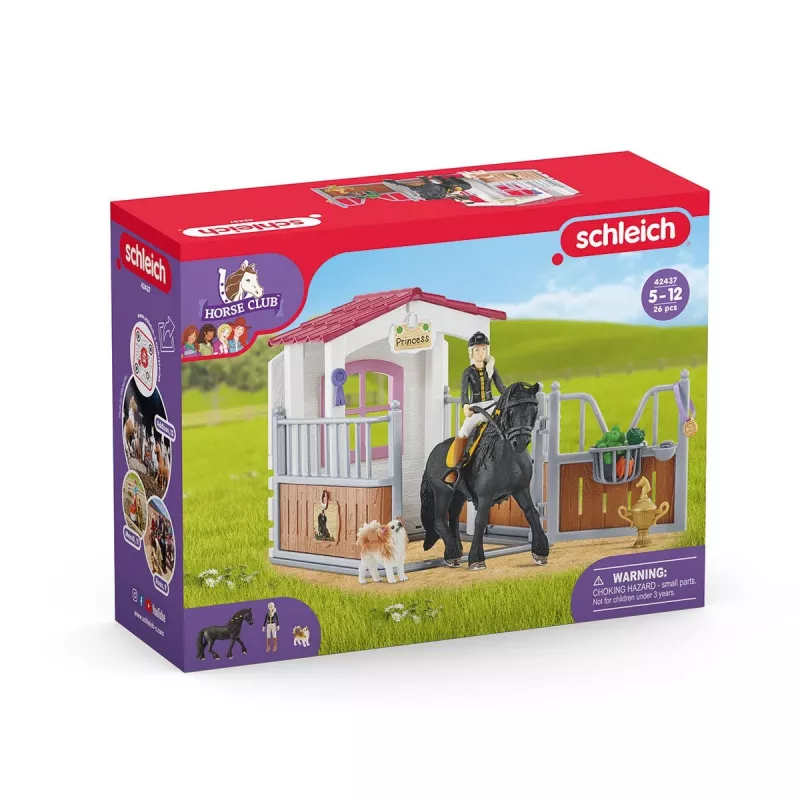 schleich HORSE CLUB Pferdebox mit Tori & Princess, Pferdestall, Pferde, 5 Jahr(e), Mehrfarbig, Kunststoff