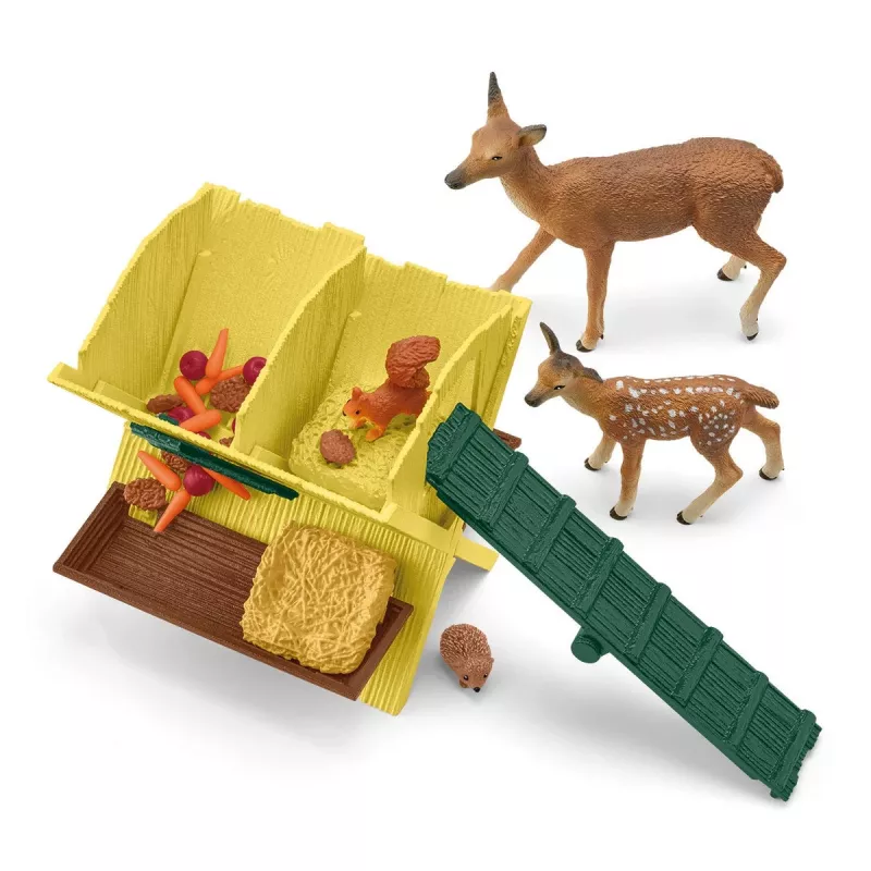 Waldtiere Set Schleich 42658S Bunte Fütterungsaccessoires