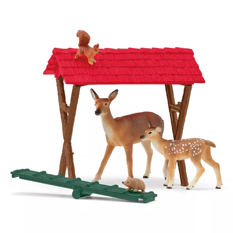 Waldtiere Set Schleich 42658S Bunte Fütterungsaccessoires