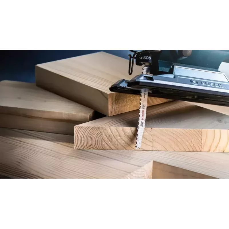 Bosch EXPERT ‘WOOD 2-SIDE CLEAN’ T 308 B Stichsägeblatt aus Kohlenstoffstahl (HCS) 25 Stück