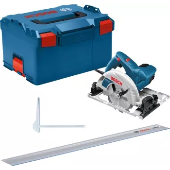 Bosch GKS 55+ GCE + FSN 1400 16,5 cm Schwarz, Blau 4700 U/min 1350 W