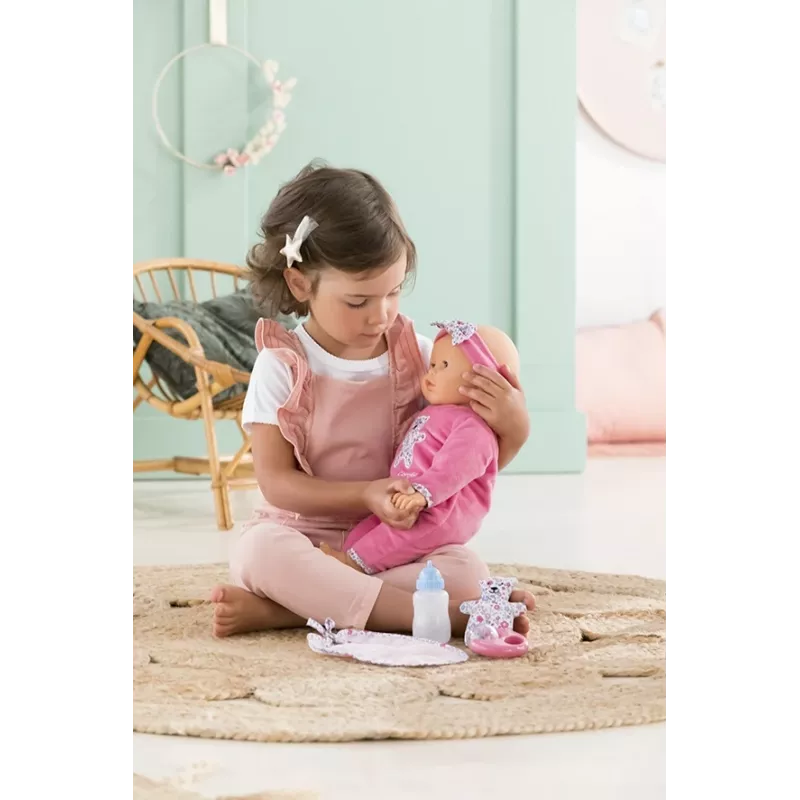 Simba‑Dickie Corolle 9000150050, interaktive Kleinkindpuppe, 42 cm, AA-Batterie, pink
