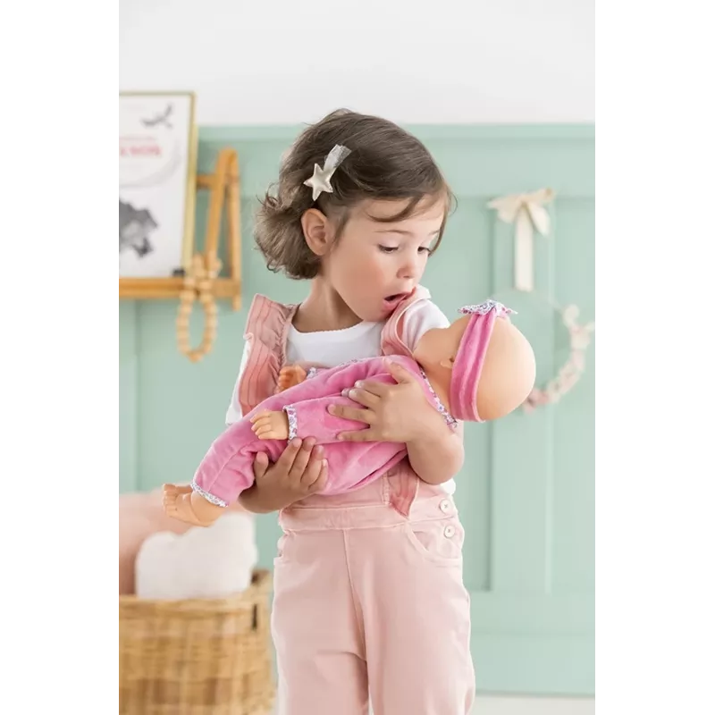 Simba‑Dickie Corolle 9000150050, interaktive Kleinkindpuppe, 42 cm, AA-Batterie, pink