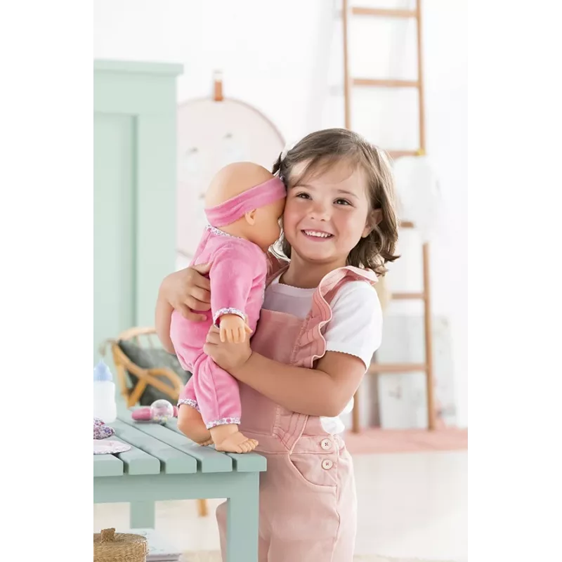 Simba‑Dickie Corolle 9000150050, interaktive Kleinkindpuppe, 42 cm, AA-Batterie, pink