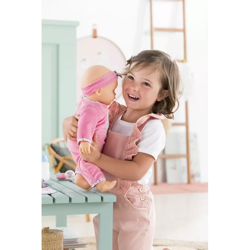 Simba‑Dickie Corolle 9000150050, interaktive Kleinkindpuppe, 42 cm, AA-Batterie, pink