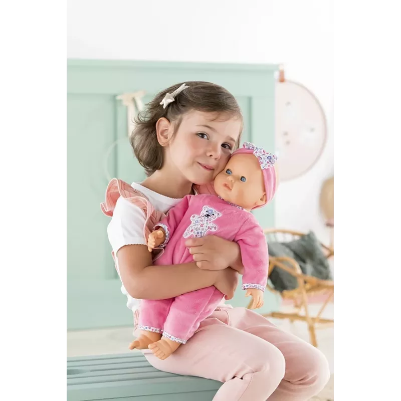 Simba‑Dickie Corolle 9000150050, interaktive Kleinkindpuppe, 42 cm, AA-Batterie, pink