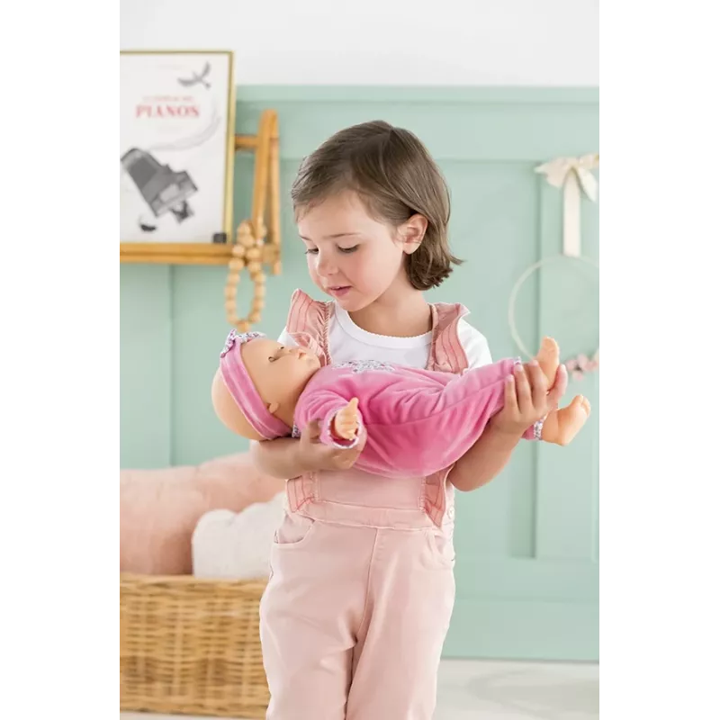 Simba‑Dickie Corolle 9000150050, interaktive Kleinkindpuppe, 42 cm, AA-Batterie, pink