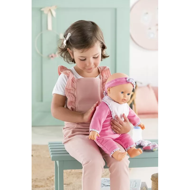 Simba‑Dickie Corolle 9000150050, interaktive Kleinkindpuppe, 42 cm, AA-Batterie, pink
