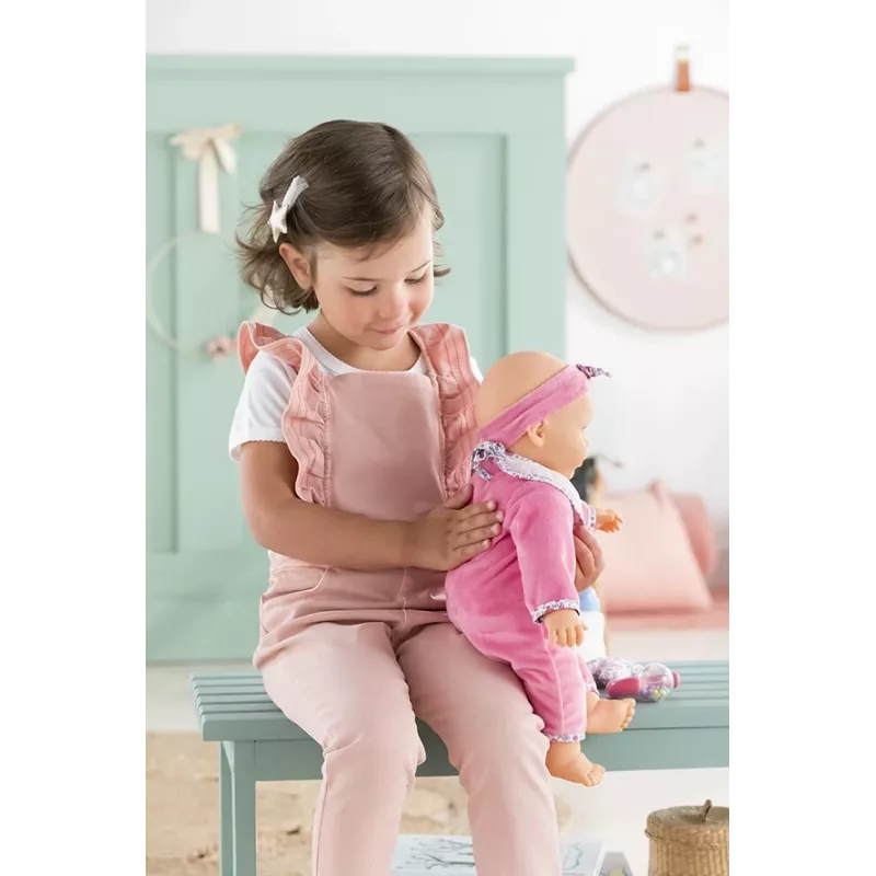 Simba‑Dickie Corolle 9000150050, interaktive Kleinkindpuppe, 42 cm, AA-Batterie, pink