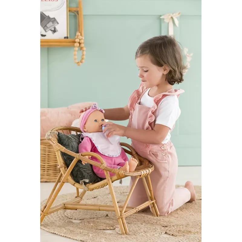 Simba‑Dickie Corolle 9000150050, interaktive Kleinkindpuppe, 42 cm, AA-Batterie, pink