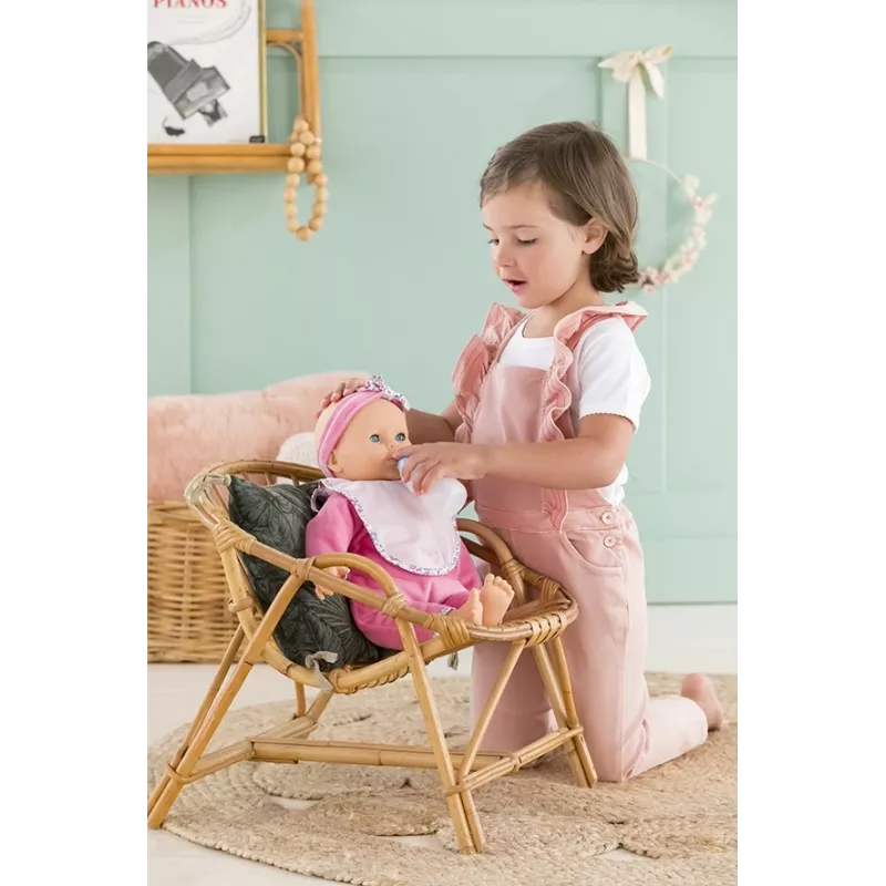 Simba‑Dickie Corolle 9000150050, interaktive Kleinkindpuppe, 42 cm, AA-Batterie, pink