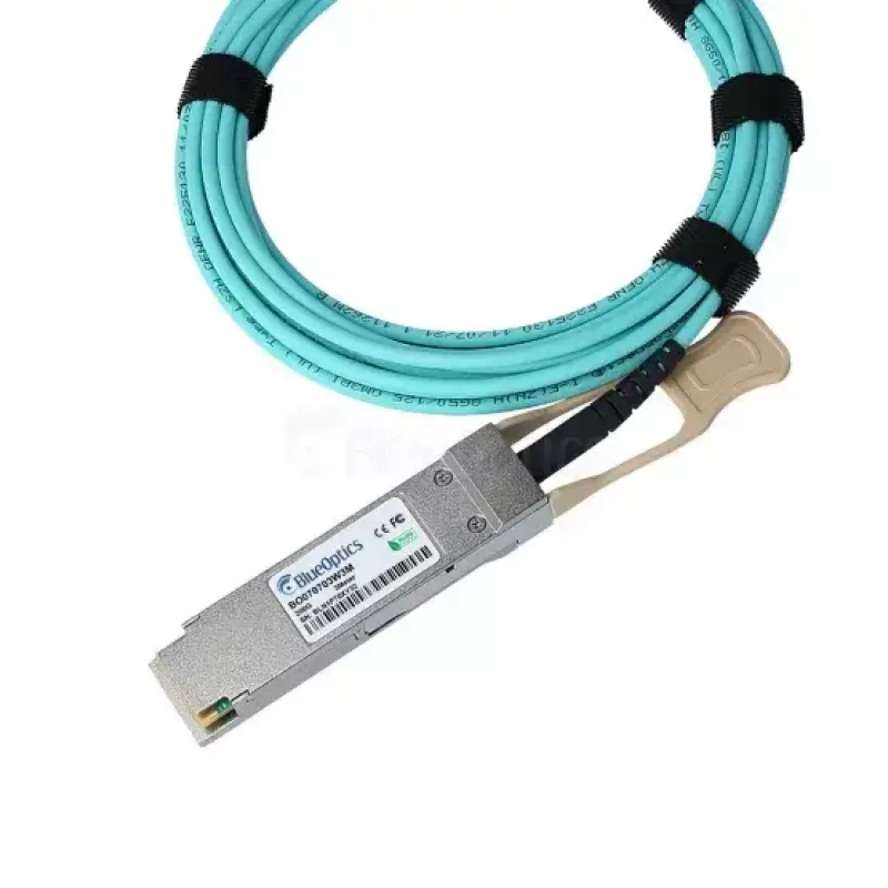 AOC QSFP56 auf QSFP56 7 m Kabel BlueOptics BO070703W7M-BO, Cyan