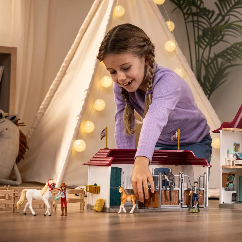 schleich HORSE CLUB Lakeview Country House and Stable, Haus, Pferde, 5 Jahr(e), Mehrfarbig