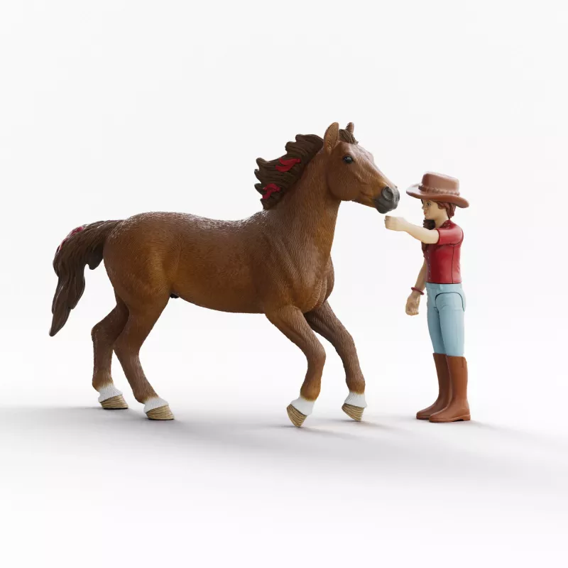 schleich HORSE CLUB Hannah & Cayenne, 5 Jahre, Pferde, Mehrfarbig