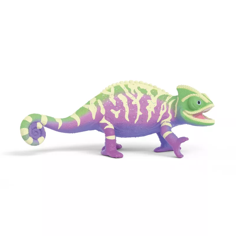 schleich Caspar das Chamäleon in Regenbogenfarben, 3 Jahre, Mehrfarbig, Kunststoff