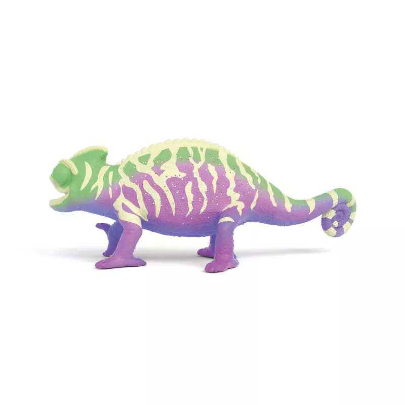schleich Caspar das Chamäleon in Regenbogenfarben, 3 Jahre, Mehrfarbig, Kunststoff