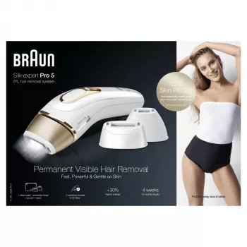 Braun Silk-expert Pro 5 PL5243 Intense Pulsed Light (IPL) Gold, Weiß