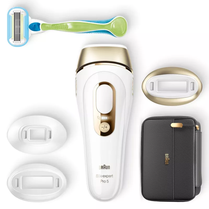 Braun Silk-expert Pro 5 PL5243 Intense Pulsed Light (IPL) Gold, Weiß