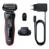 Braun Series 5 51-R1200S Herrenrasierer Folienrasierer Trimmer Schwarz, Rot