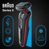 Braun Series 5 51-R1200S Herrenrasierer Folienrasierer Trimmer Schwarz, Rot