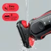 Braun Series 5 51-R1200S Herrenrasierer Folienrasierer Trimmer Schwarz, Rot