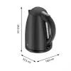 WMF Stelio 0413020072 Wasserkocher 1,7 l 2400 W Schwarz