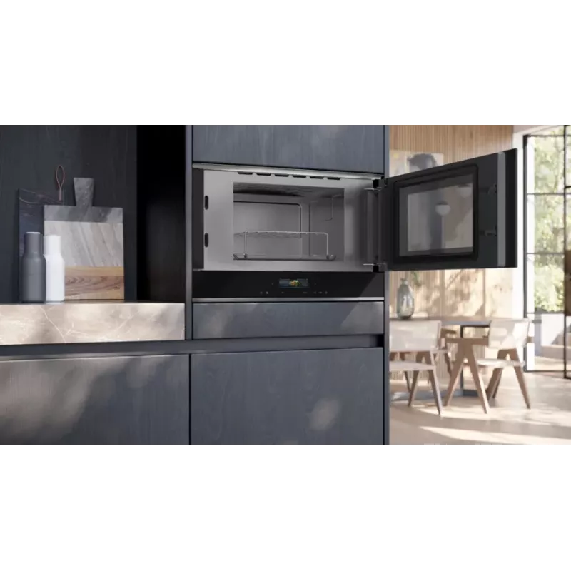 Siemens iQ700 BE732R1B1 Mikrowelle Schwarz Kombi-Mikrowelle Einbau 21 L 900 W