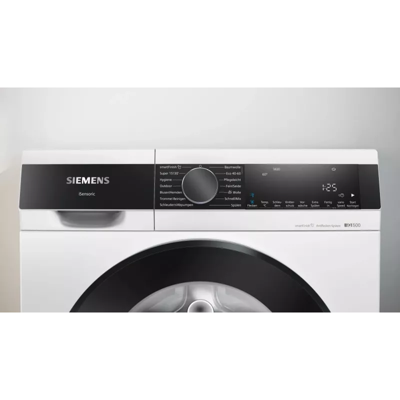Siemens iQ500 WG44G2Z22 Waschmaschine Frontlader 9 kg 1351 U/min Schwarz, Weiß