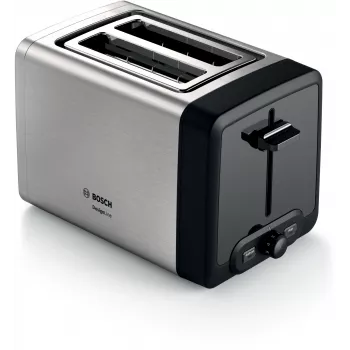 Bosch TAT4P420DE Toaster 2 Scheiben 970 W Schwarz, Silber