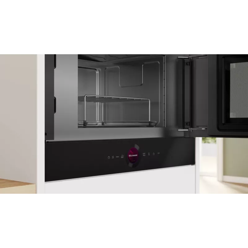 Bosch Serie 8 BER7321B1 Mikrowelle Schwarz Solo-Mikrowelle Einbau 21 L 900 W