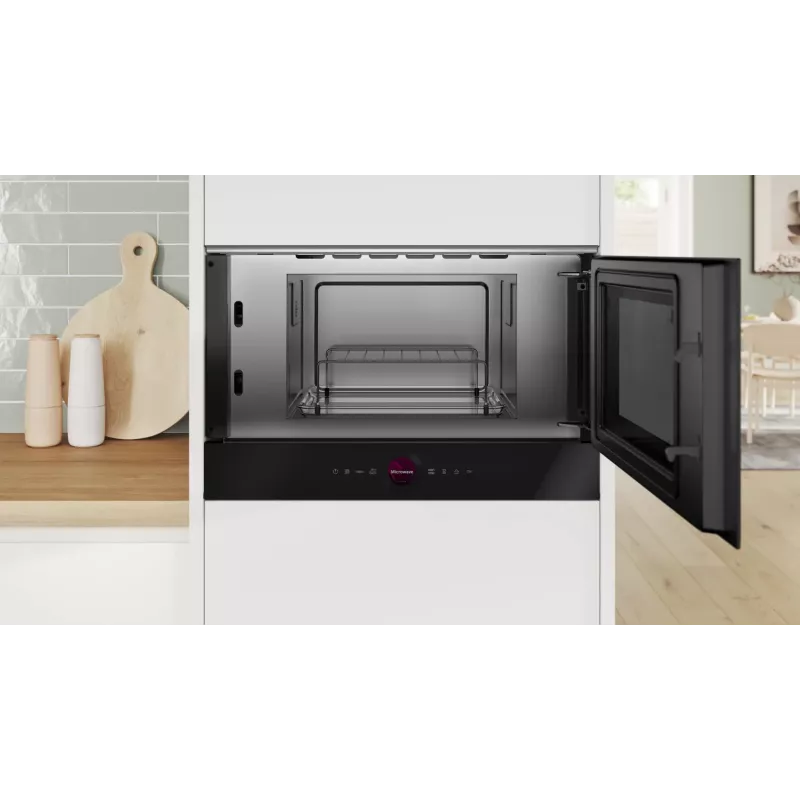 Bosch Serie 8 BER7321B1 Mikrowelle Schwarz Solo-Mikrowelle Einbau 21 L 900 W