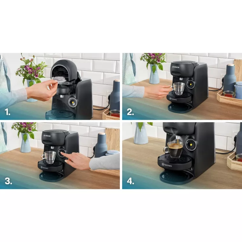 Bosch TAS162E Kaffeemaschine Vollautomat Kapselkaffeemaschine 0,7 l