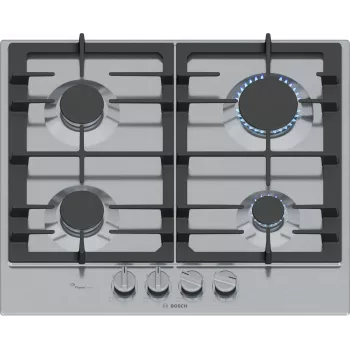 Bosch Serie 6 PCP6A5I90 Kochfeld Edelstahl Einbau 60 cm Gas 4 Zone(n)