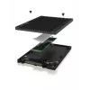 ICY BOX IB-M2U04 SSD-Gehäuse Schwarz 2,5 Zoll