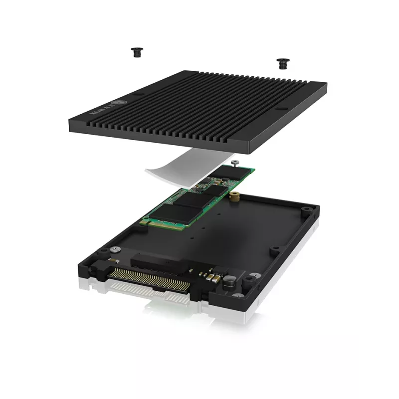ICY BOX IB-M2U04 SSD-Gehäuse Schwarz 2,5 Zoll