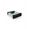 ICY BOX Carrier IB-129SSK-B Festplattengehäuse Aluminium, Schwarz 2,5/3,5 Zoll