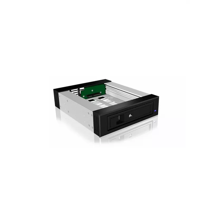 ICY BOX Carrier IB-129SSK-B Festplattengehäuse Aluminium, Schwarz 2,5/3,5 Zoll