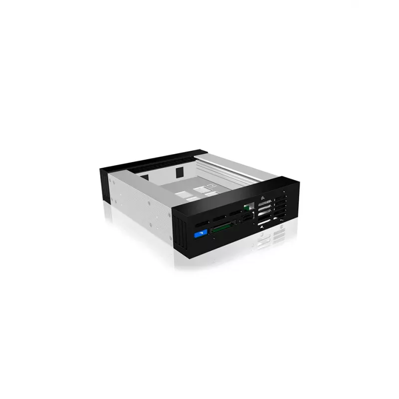 ICY BOX Carrier IB-129SSK-B Festplattengehäuse Aluminium, Schwarz 2,5/3,5 Zoll