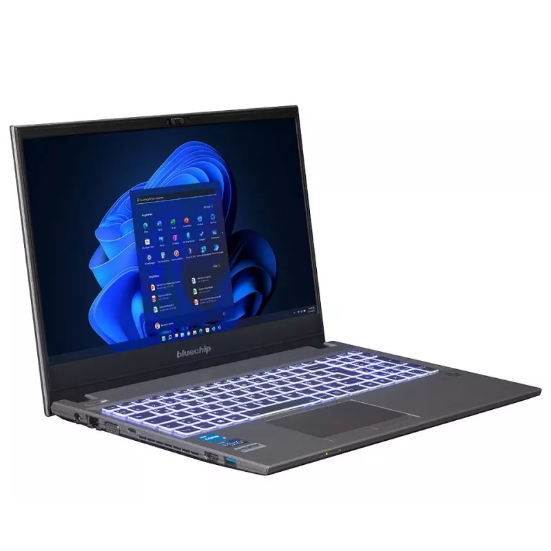 bluechip TRAVELline L15W17 Intel® Core™ i5-1335U Prozessor / bis zu 4.60 GHz, Windows 11 Pro, 15,6 Zoll entspiegeltes IPS-Panel, 1920 x 1080, 16 GB DDR4, 500 GB NVMe SSD, WLAN 802.11 ax, Bluetooth 5.3, Gigabit Ethernet, Intel® Iris® Xe Grafik, DVD±RW, Militärstandard MIL-STD 810G